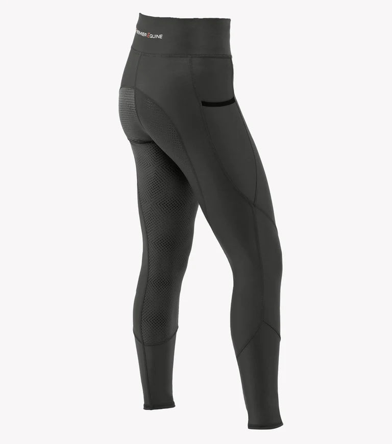 Premier Equine UK Alexa Ladies Riding Tights - Anthracite - PE's top selling riding tight!!