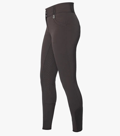 Premier Equine UK Sophia Ladies Full Seat High Waist Riding Breeches - Chocolate