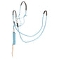 New - BR Rope Halter Set (with lead and reins) - Aquamarine - Full