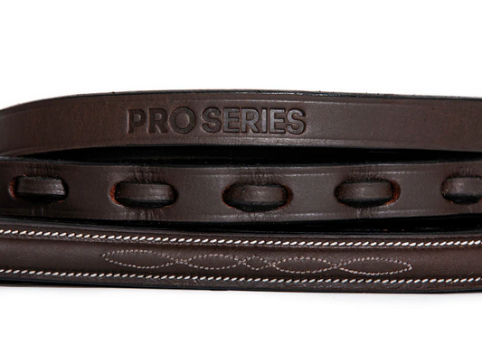 ProSeries Raised Perfect Reins - Brown 54"