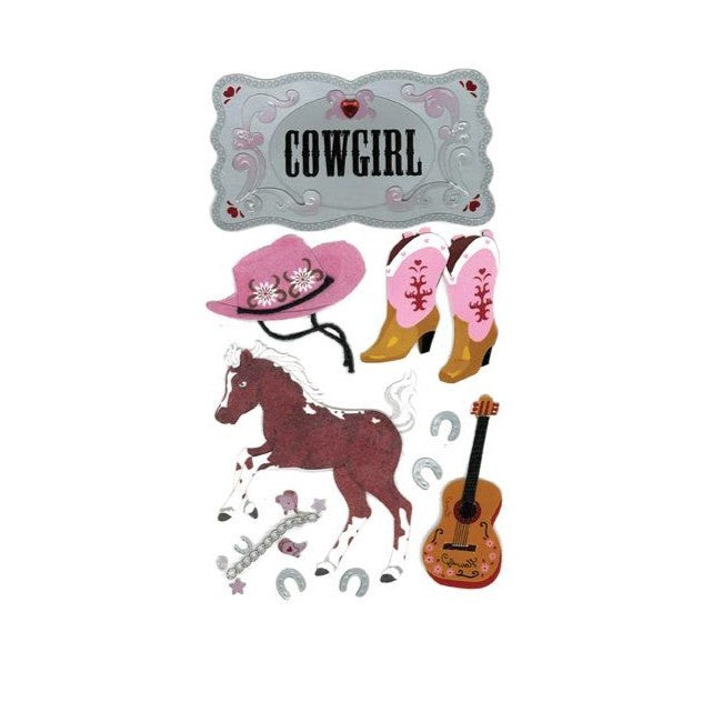 Stickers - CowGirl 3D Sale $10 reg $13.00