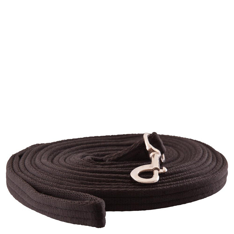 New - BR Premiere Lunge Line With Snap Hook -  Black - 8mtr