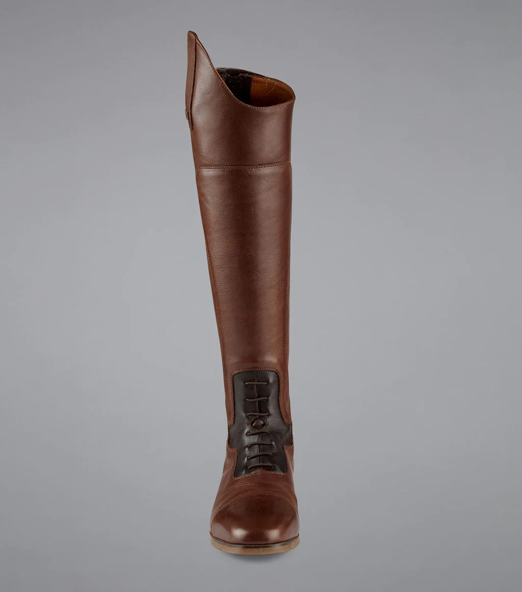 Premier Equine UK Dellucci Ladies Long Leather Field Riding Boot - Brown