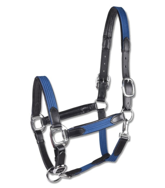 Waldhausen Star Mix Breakaway Halter Black/Blue with Silver Fittings Pony