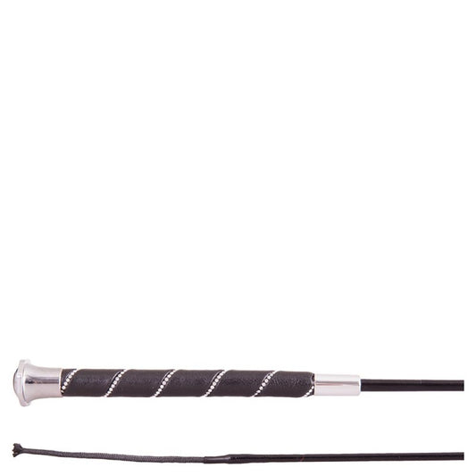 BR Dressage Whip Orion - Black/Silver - 120cm