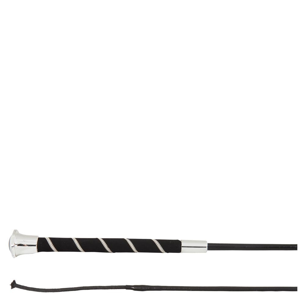 BR Clearance - BR Dressage Whip Aquila - Black/Silver - 110cm