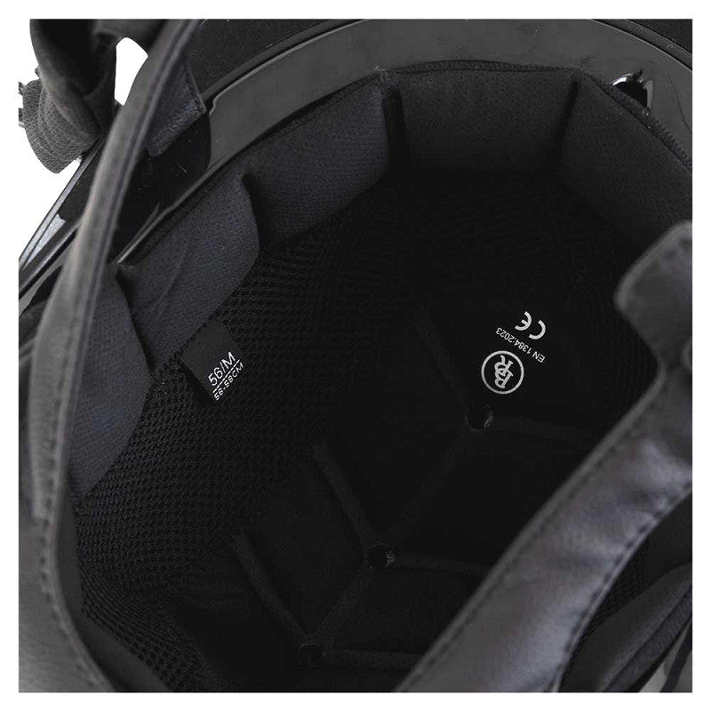 New - BR Riding Helmet Zeta Sparkling - Black/Gunmetal - 55/57 - Medium (Liner sold separately)