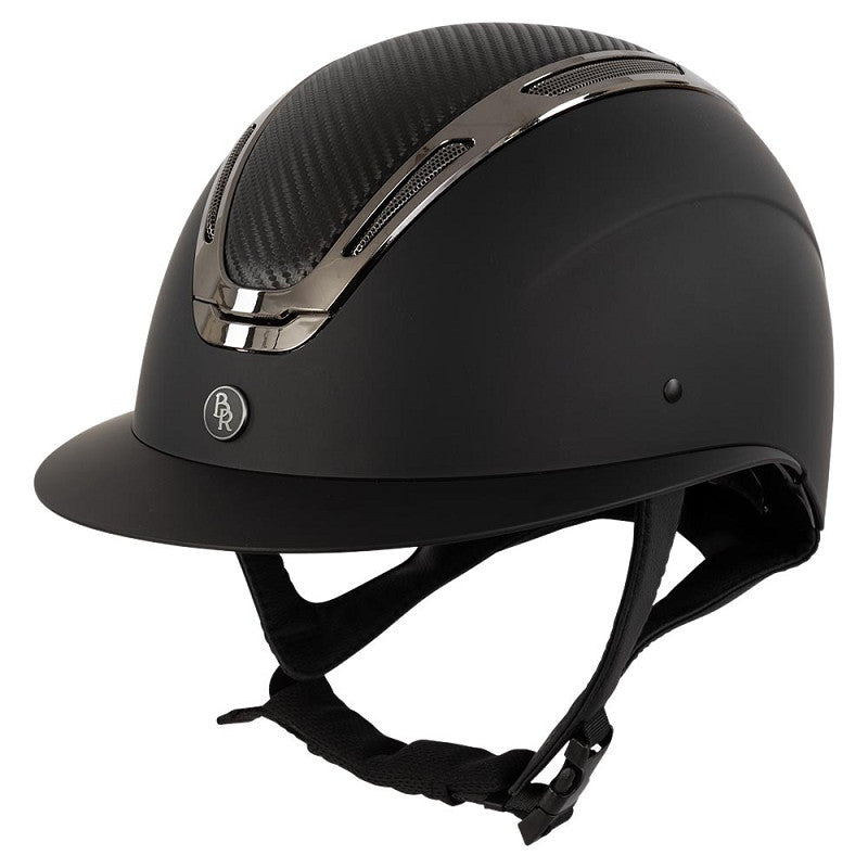 New - BR Riding Helmet Zeta Sport - Black/Gunmetal - 58/60 - Large (liner sold separately)