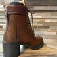 Kingsley Custom Footwear Sandra Biker Boot - Paxon Chestnut/Fino Brown - Euro 37 Sale!  Reg $549