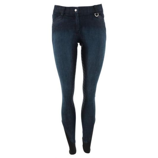 BR Equestrian Ladies Mette breeches - Dark Denim with Grey trim - Size 40 (Euro) - limited edition