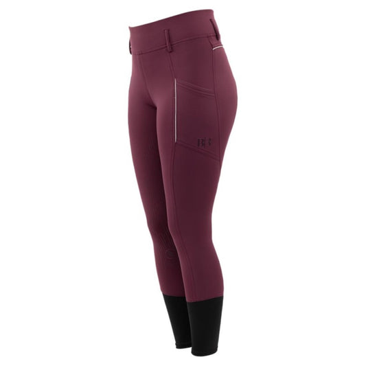 BR Riding Tights Astrid Ladies Silicone Seat - Grape Wine - Euro 38/US 28