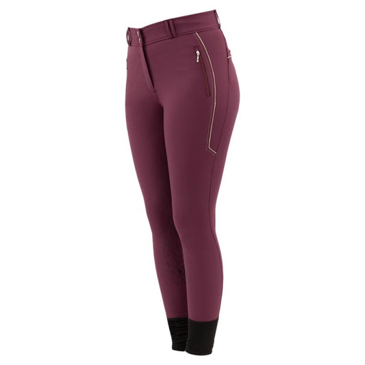 BR Riding Breeches Alicia Ladies Silicone Seat - Grape Wine - Euro 40/US 30