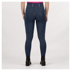 BR Riding Tights Christene Ladies Silicone Seat - Navy Sky - Euro 38 Limited Edition