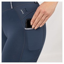 BR Riding Tights Christene Ladies Silicone Seat - Navy Sky - Limited Edition