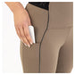 BR Legging - Ingrid Ladies Breeches with Silicone Seat - Chocolate Chip - Euro 38 (US26)