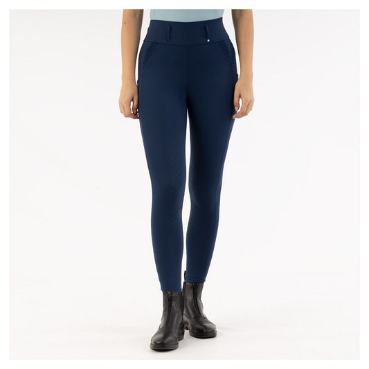 BR Ladies Riding Tights With Silicone Seat - Krista - Pageant Blue - Euro 38/US 26  **Limited Edition**