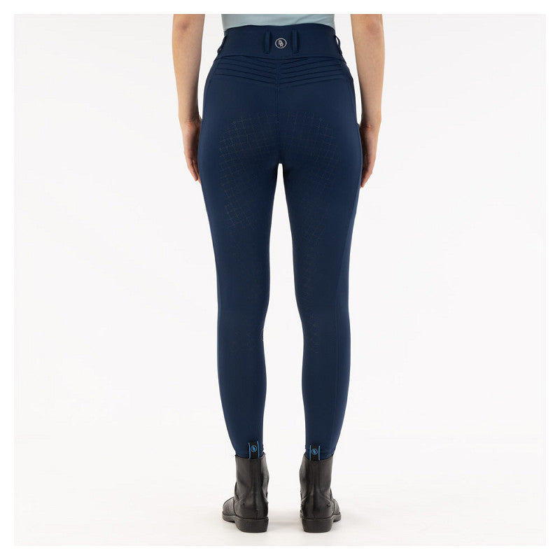 BR Ladies Riding Tights With Silicone Seat - Krista - Pageant Blue - Euro 38/US 26  **Limited Edition**