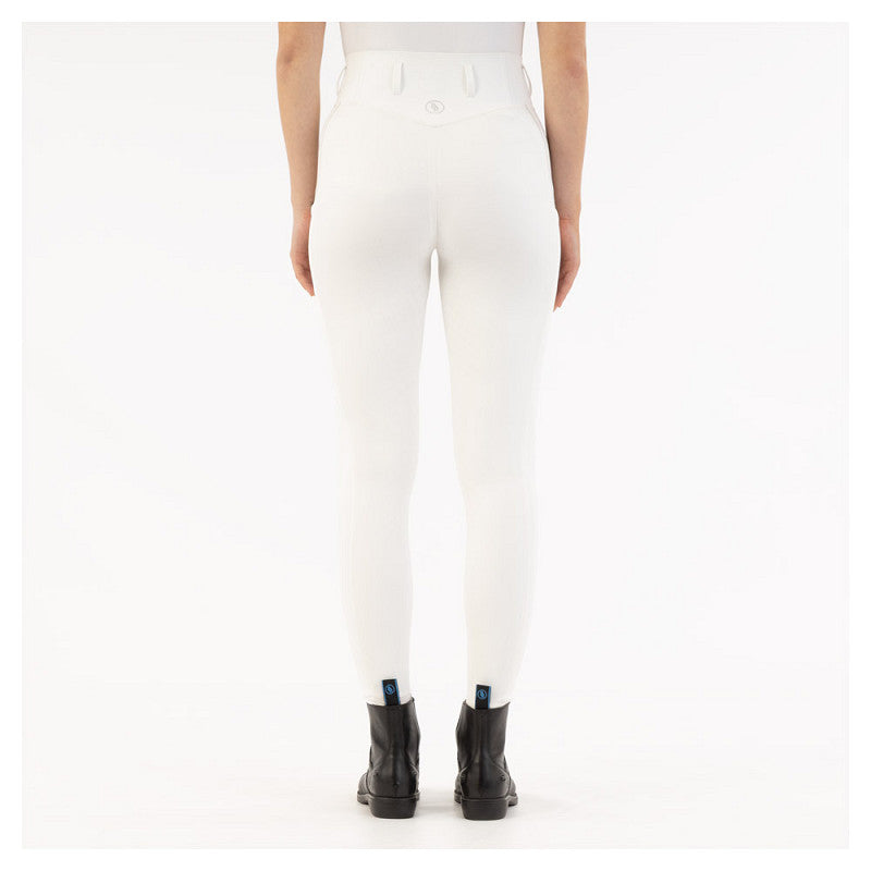 BR Ladies Riding Tights With Silicone Seat - Kelly - Lucent White  **Limited Edition**