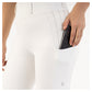 BR Ladies Riding Tights With Silicone Seat - Kelly - Lucent White  **Limited Edition**