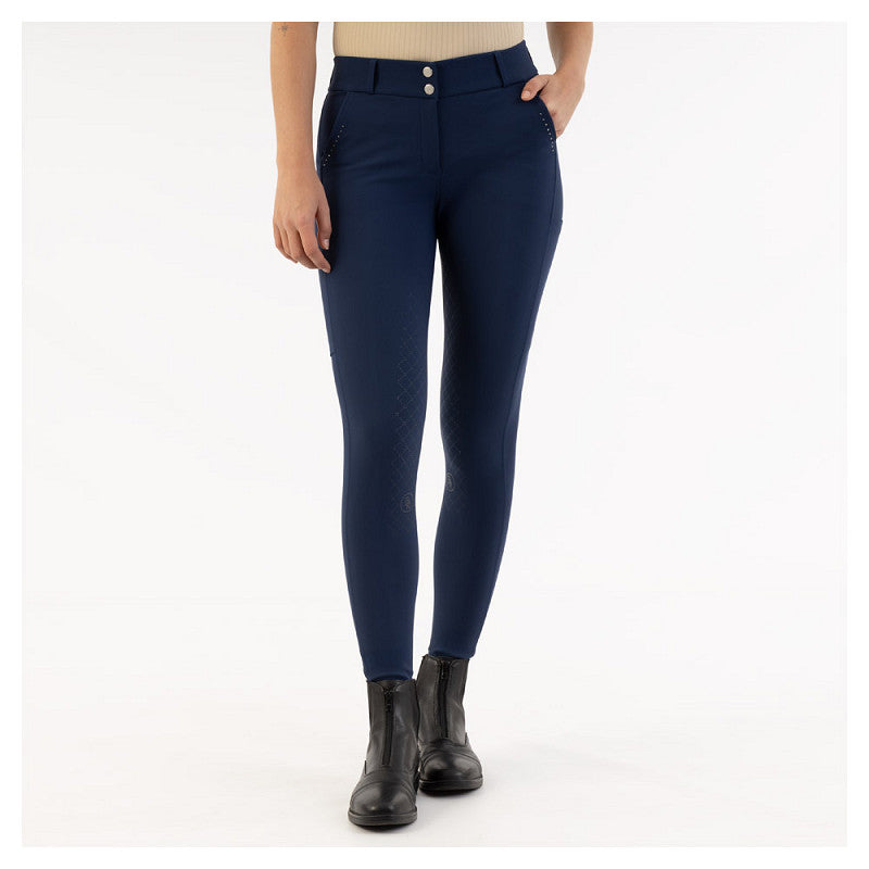 BR Ladies Riding Breeches With Silicone Seat - Kelsey - Pageant Blue  **Limited Edition**