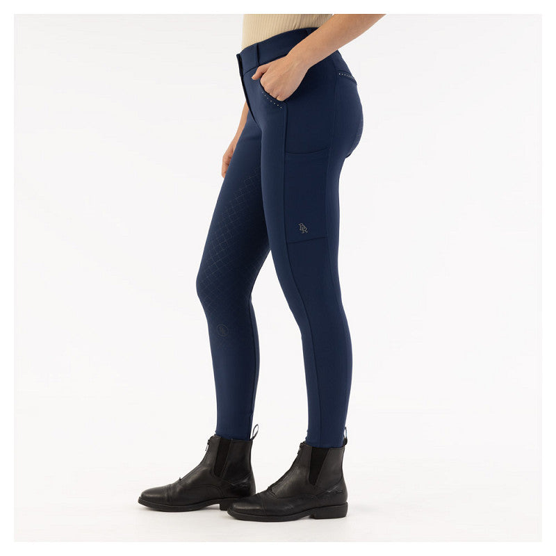 BR Ladies Riding Breeches With Silicone Seat - Kelsey - Pageant Blue  **Limited Edition**