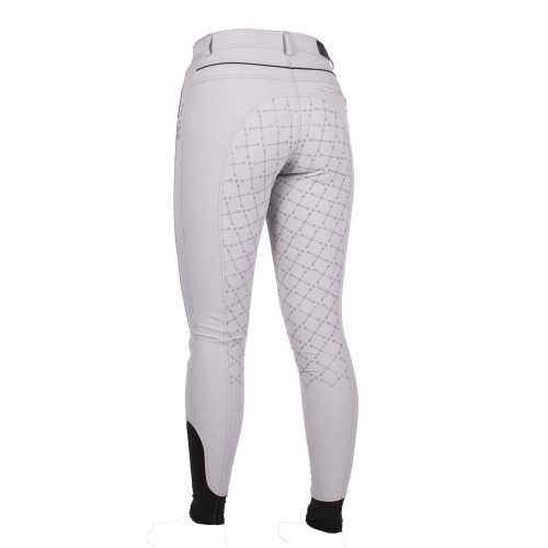 BR Equestrian Ladies Jasmine Breeches with Silicone Seat - Silver Sconce (light grey) - Size 40 Euro