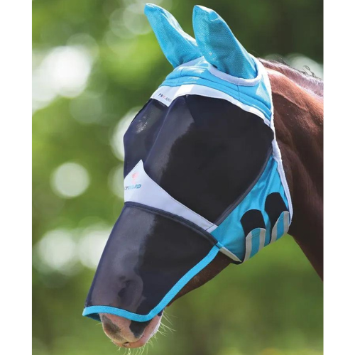 Shires FlyGuard Pro Fine Mesh Fly Mask with Ears & Nose - Pony - SALE