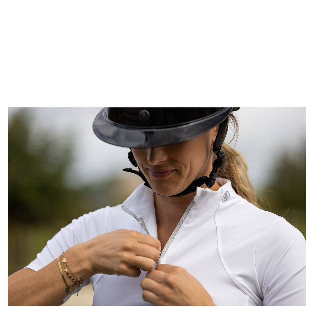 BR Ladies Competition Shirt, Short Sleeves - Monterrey - Snow White
