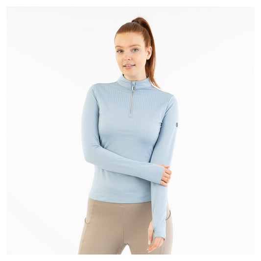 BR Half Zip-Up Pullover Jara Ladies - Medium - US 8 - Ashley Blue