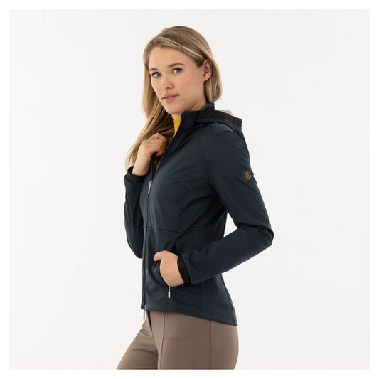 BR Clearance - BR Soft Shell Jacket Everly-Ladies -  Wind/Water Repellent - Blueberry - Medium Reg. $189