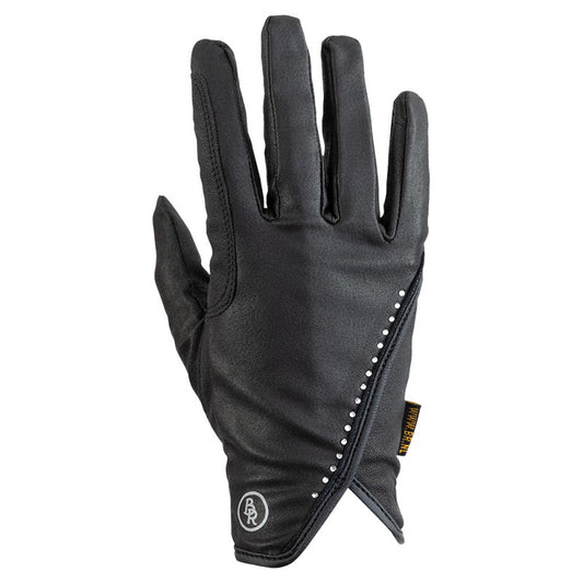 New - BR Riding Gloves Glowé - Black - Size 8