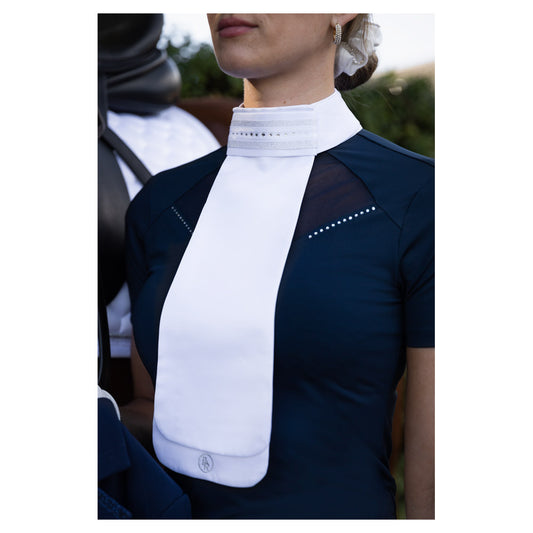 BR Equestrian Senegal Stock Tie - White - Medium