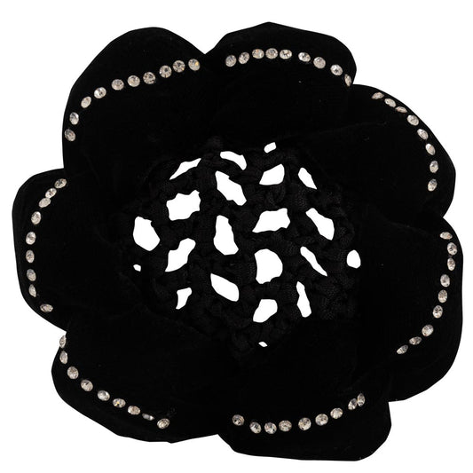 BR Scrunchie - Magnolia with Bun Net - Black - One Size