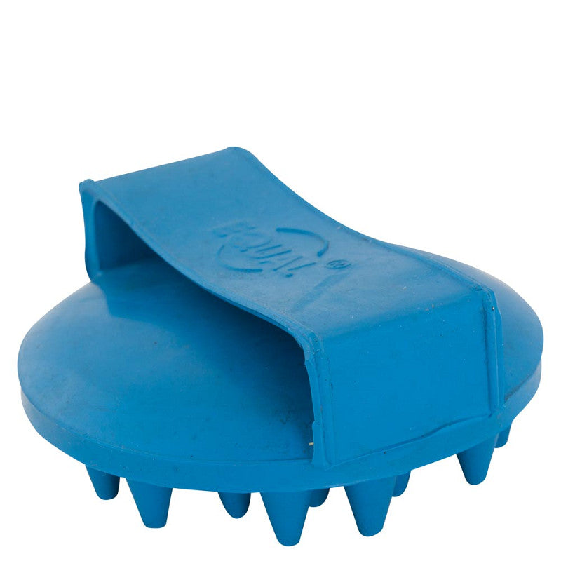 BR Clearance - BR Premiere Combination Curry Comb/Massage Brush Rubber Round - Blue Reg. $12