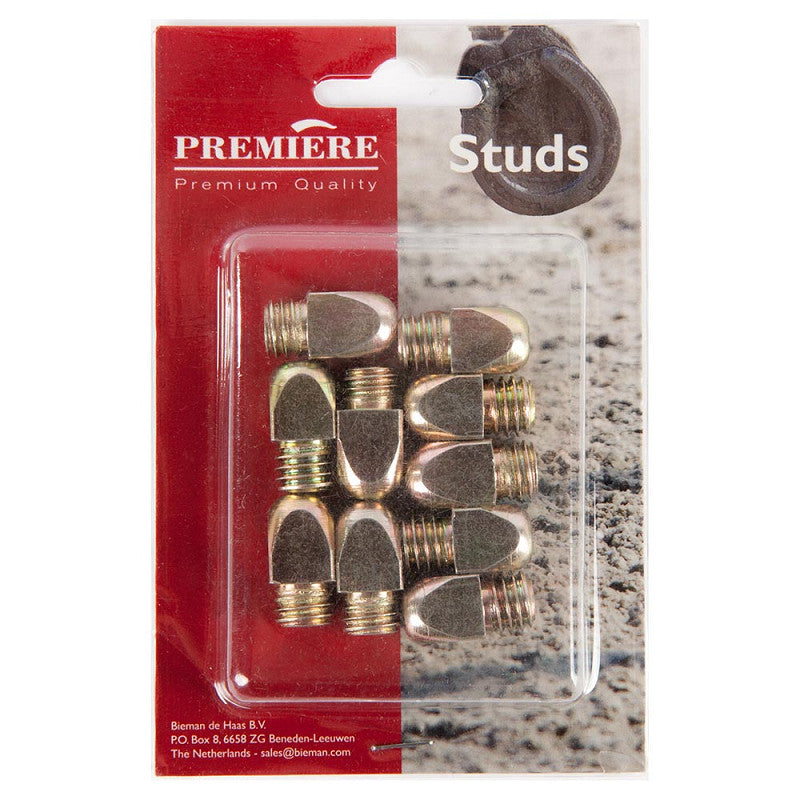 BR Clearance - BR Premiere Steel Studs W3/8 Flat 10mm - Set 10 Pieces 12mm Reg. $23.50