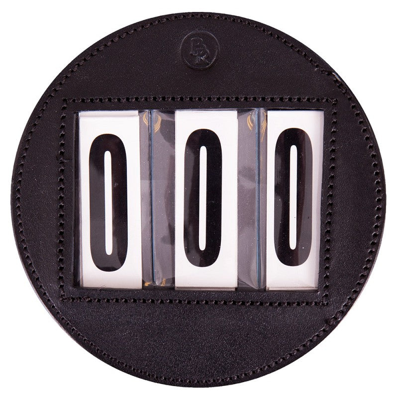 BR Competition Number - Round - Black (Pair)