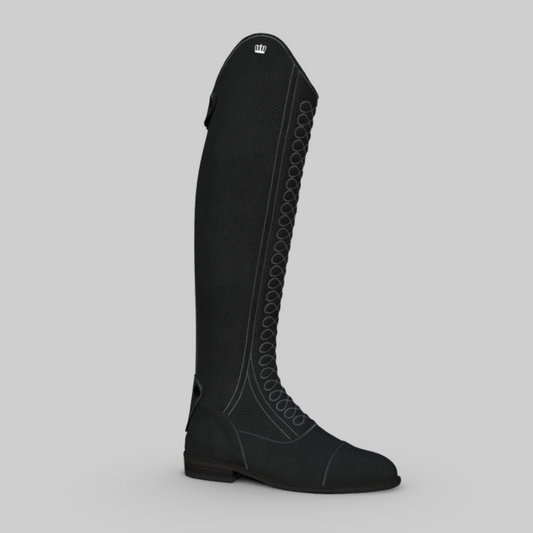 Kingsley Infinity Riding Boots - Paxson Black/ Stone Stitching - Size 38.5 MA/S