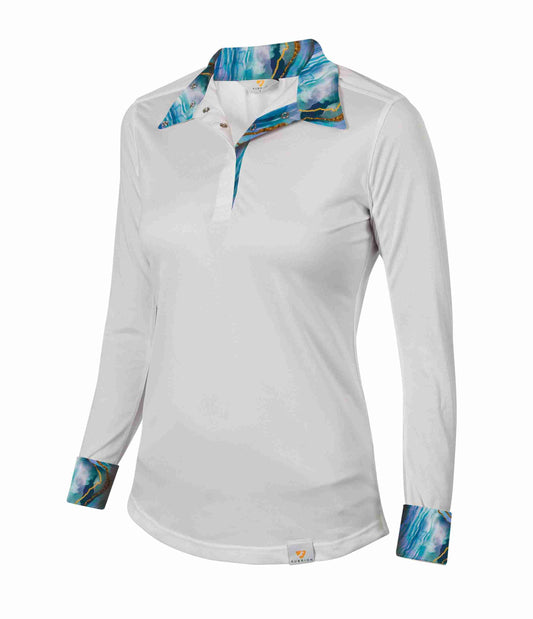 Shires Aubrion Equestrian Shirt Child - Clearance - Large - Geode
