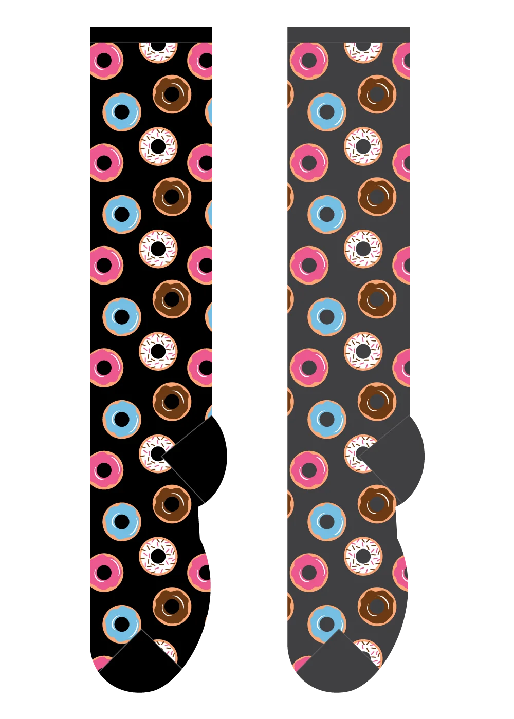Foozys Knee High Socks - Mini Donuts *GREY not black* *Sale Reg $8