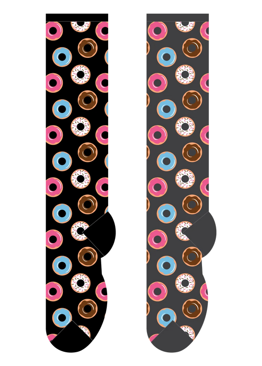 Foozys Knee High Socks - Mini Donuts *GREY not black* *Sale Reg $8