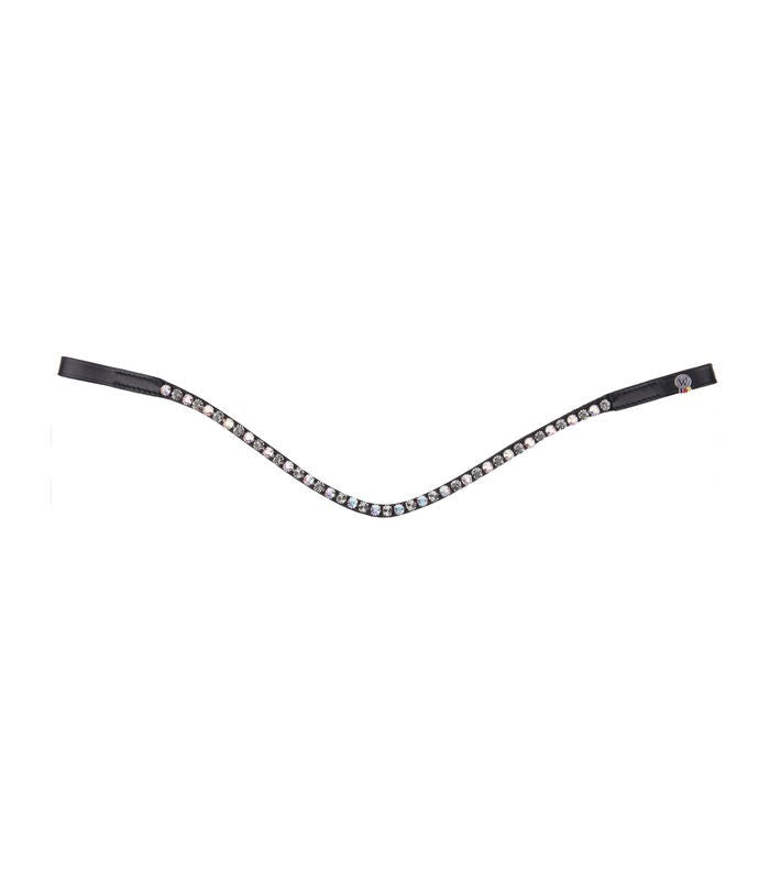 Waldhausen X-Line Glam Black/White/Grey Browband - Full - Clearance Reg $57