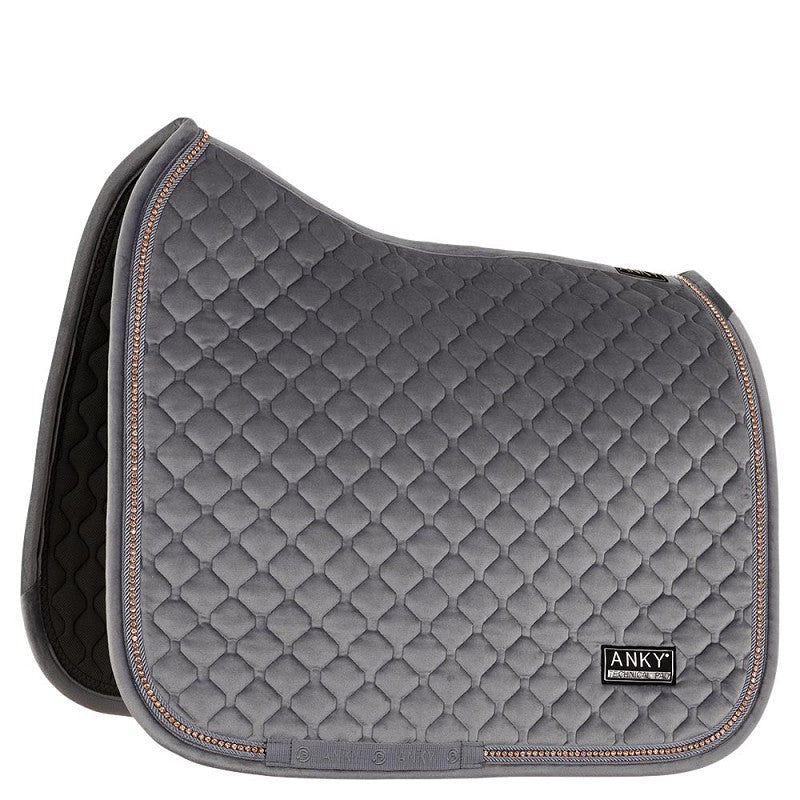 ANKY® Pad Velvet Stones Dressage XB23002 - Steel Grey - Full