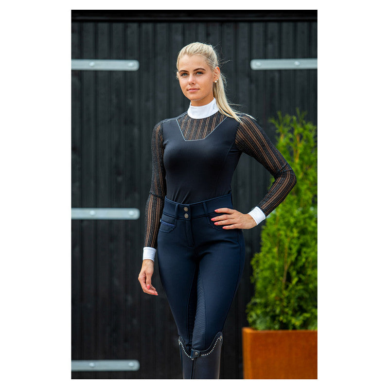 New - ANKY® Winter Riding Breeches Stone Taped Silicone Seat Ladies XR20104 - Dark Navy - Euro 40/US2828