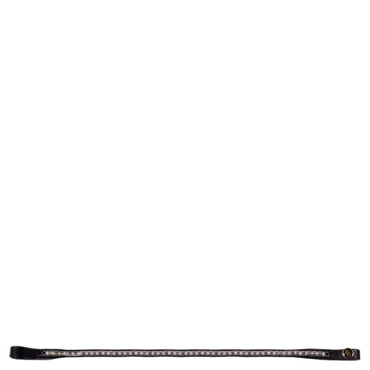 BR Browband Atlas Curved w/ Glass Crystals & Studs