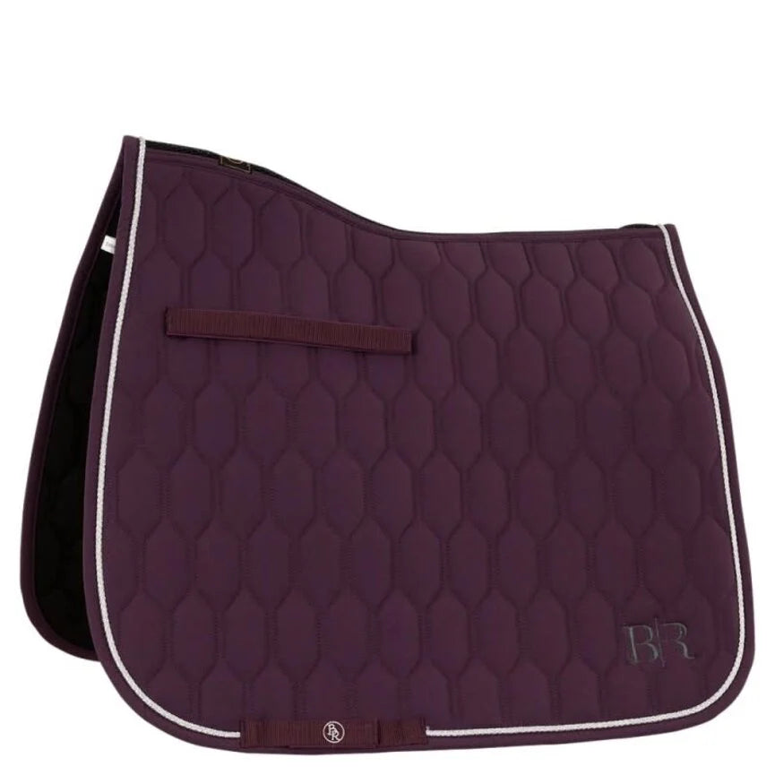 BR Equestrian Beaumont Dressage Saddle Pad - Blackberry Wine - Limited Edition
