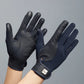 Premier Equine UK Bordoni Leather Mesh Riding Gloves - Navy Large (8)