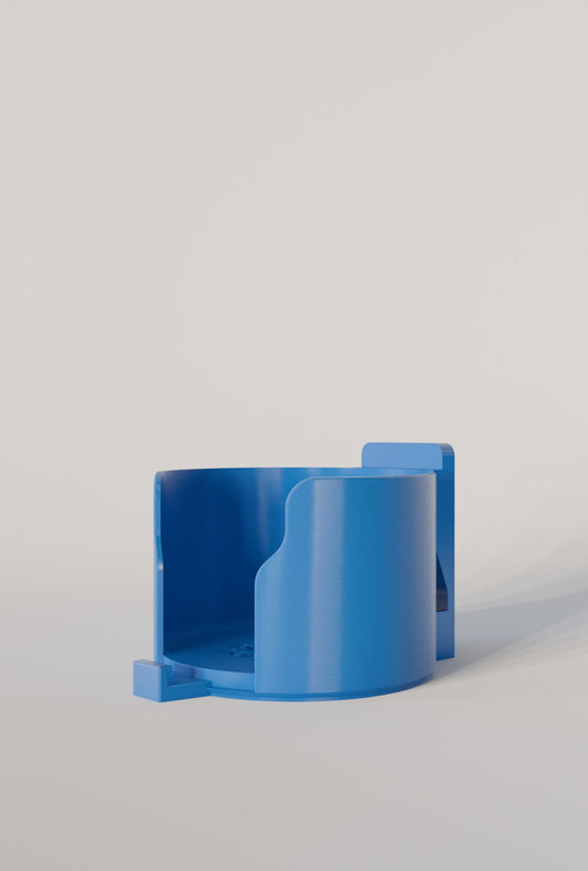 Purple Horse Cup Holder - Keyhole Style - Blue