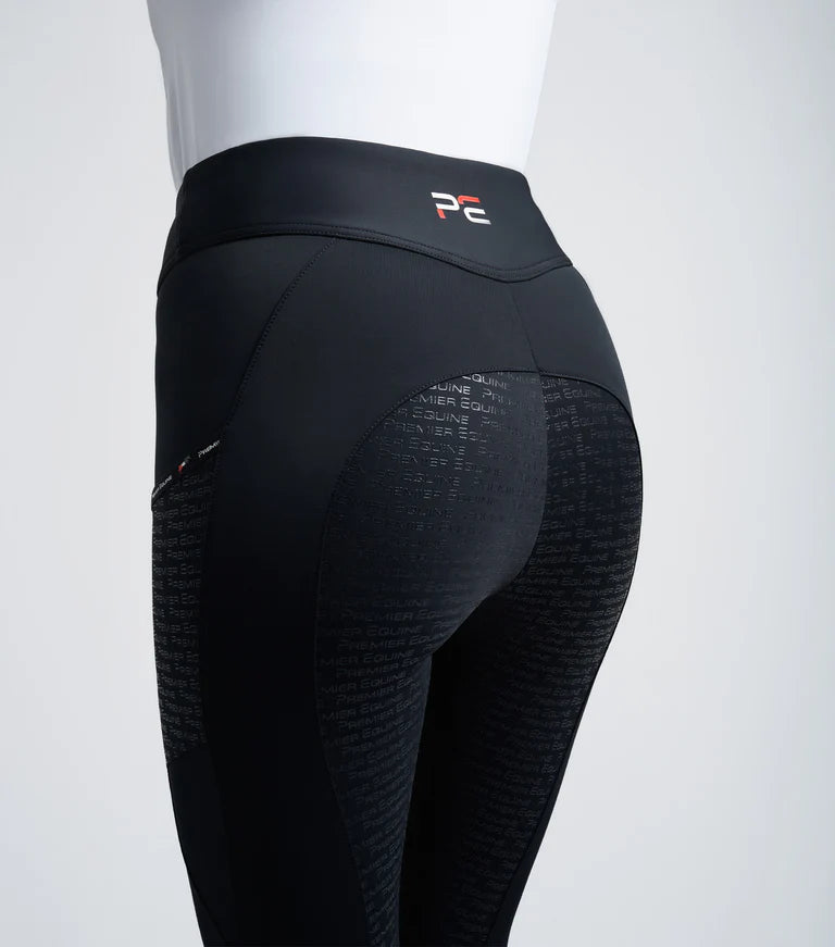 Premier Equine UK Aporia Ladies Riding Tights Jet Black (28” or 30”)