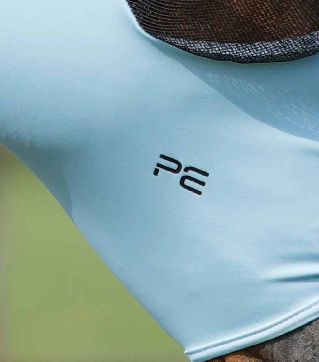 Premier Equine UK Comfort Tech Lycra Fly Mask Xtra (Blue)