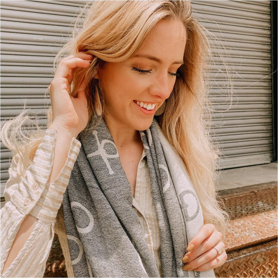 *AWST “Lila” Snaffle Bit Pashmina Scarf, 28 x 72″ *CLEARANCE REG $45.00